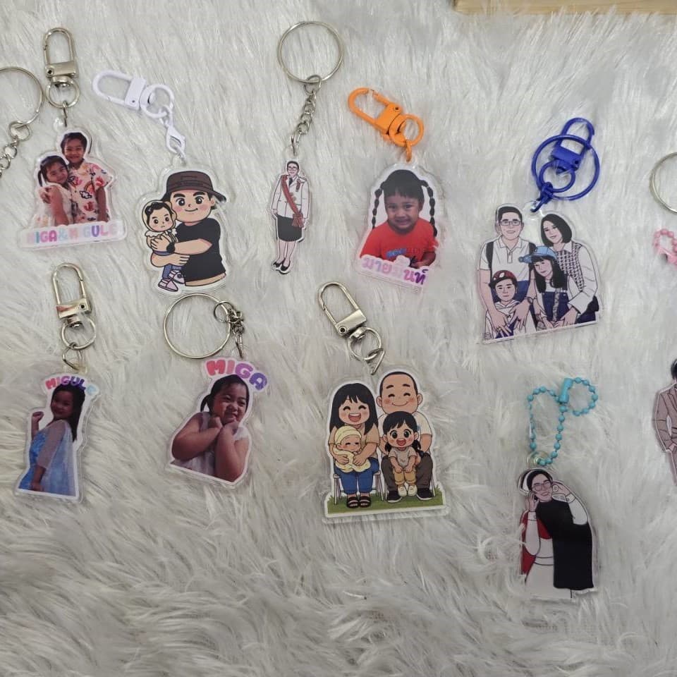 พวงกุญแจพิมพ์ UV - ของขวัญพิมพ์ UV แกะสลักเลเซอร์ โอลด์แมน